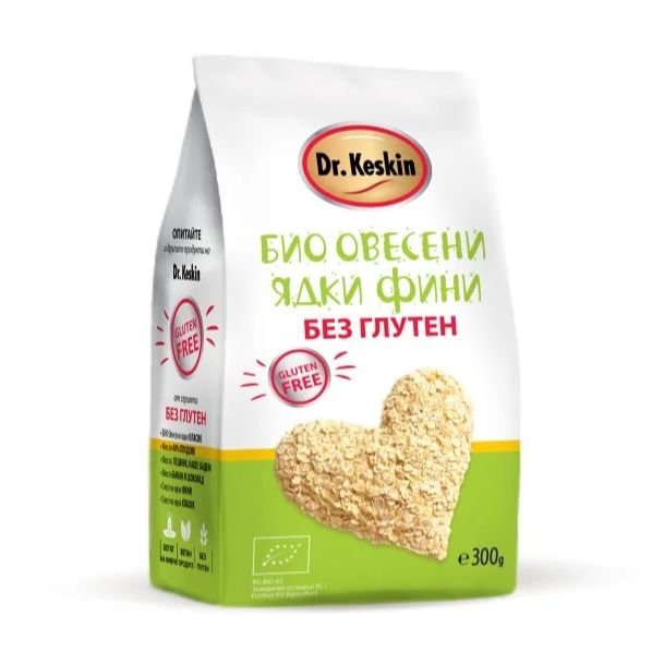 БИО Овесени ядки, без глутен, фини, Dr. Keskin, 300 гр.