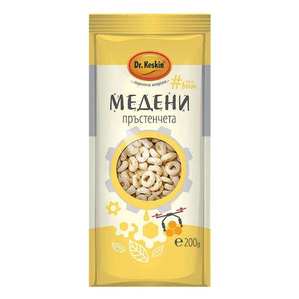 Корнфлейкс медени пръстенчета Dr. Keskin, 200гр