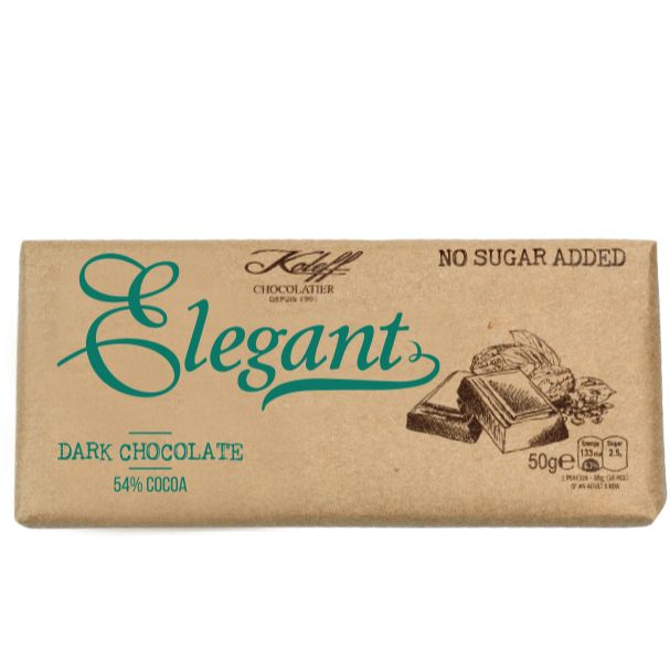 Елегант, Шоколад натурален без захар, 50гр