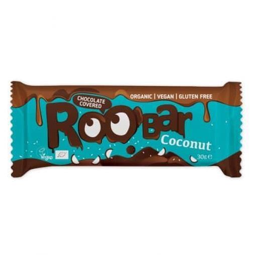 Roobar, Био Кокосов бар покрит с шоколад, 30гр