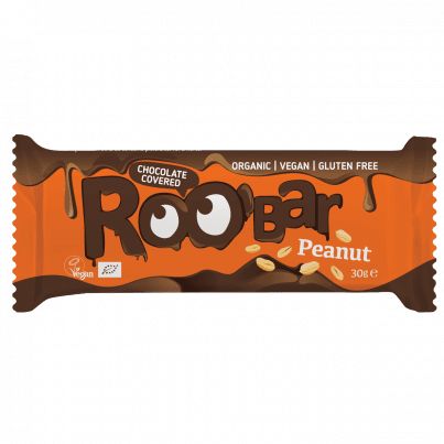 Roobar, Био фъстъчен бар покрит с шоколад, 30гр