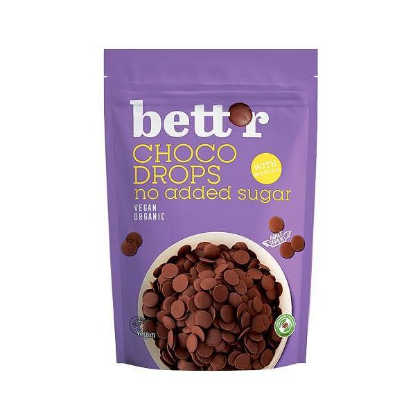Bett'r, Био шоколадови капки без захар, 200гр