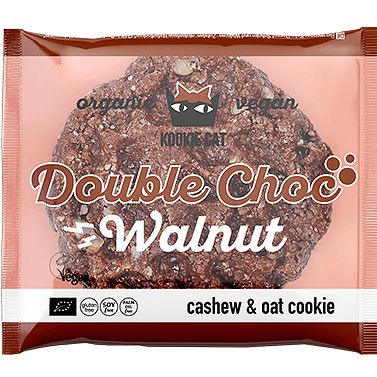 Kookie Cat, Био курабийка с двоен шоколад и орехи, 50гр