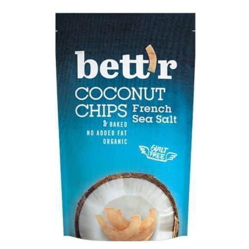 Bett'r, Био Кокосов чипс с френска морска сол, 70гр