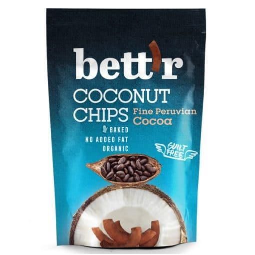 Bett'r, Био Кокосов чипс с какао, 70гр