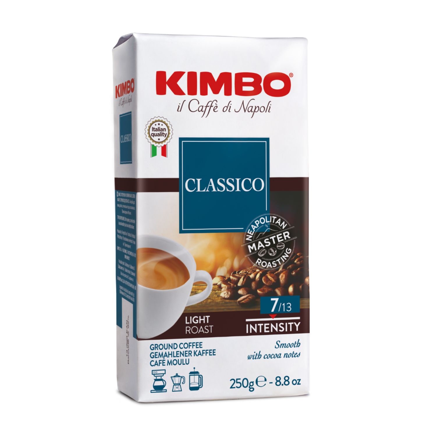 Кимбо, Мляно кафе вакуум Арома класико, 250гр