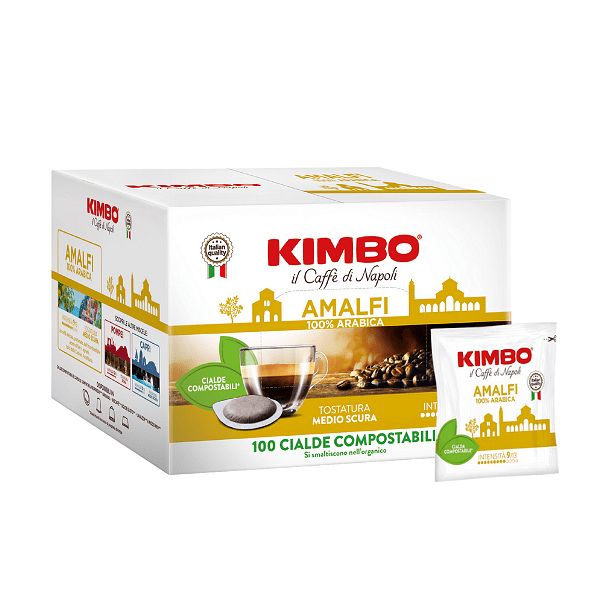 Кимбо, Хартиени кафе дози Амалфи 100% арабика, 100бр