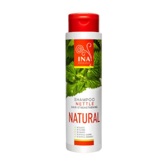 Ina Essentials, Натурален шампоан с коприва срещу косопад, 200мл
