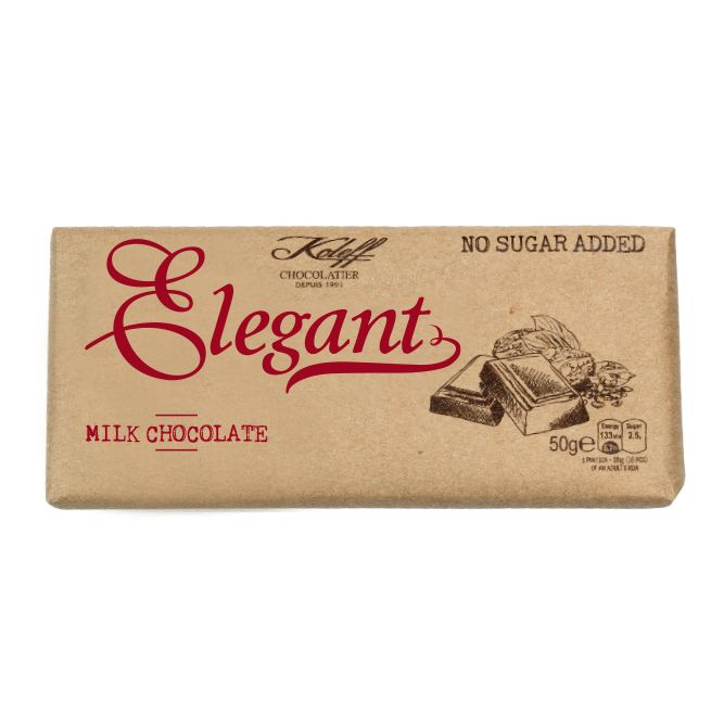 Елегант, Шоколад млечен без захар, 50гр