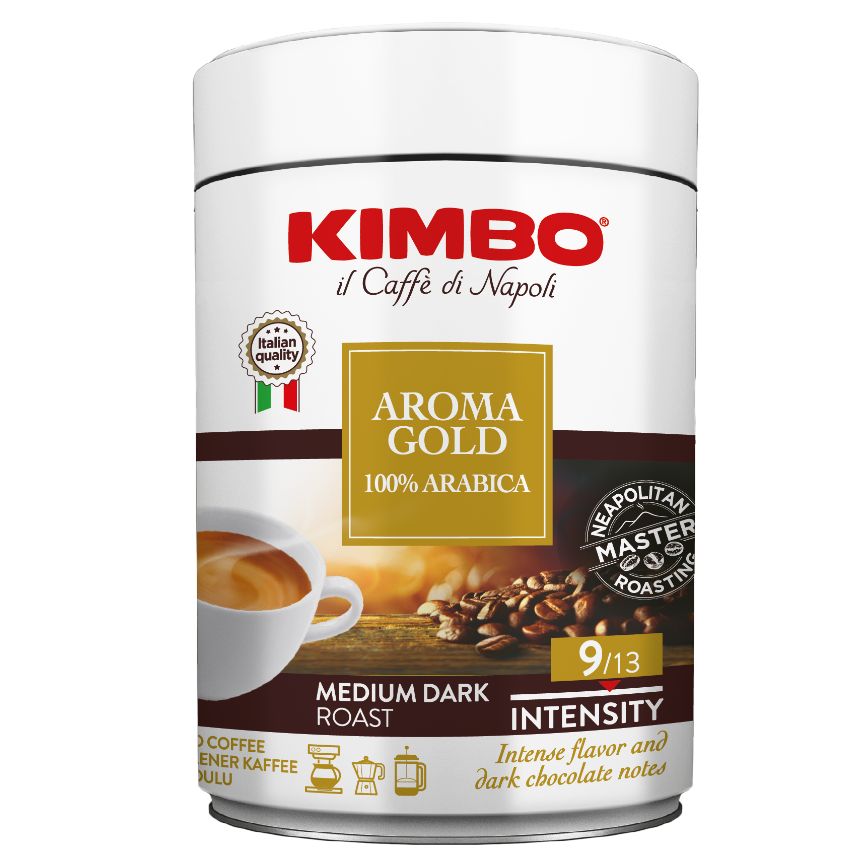 Кимбо, Мляно кафе Арома голд 100% арабика, 250гр
