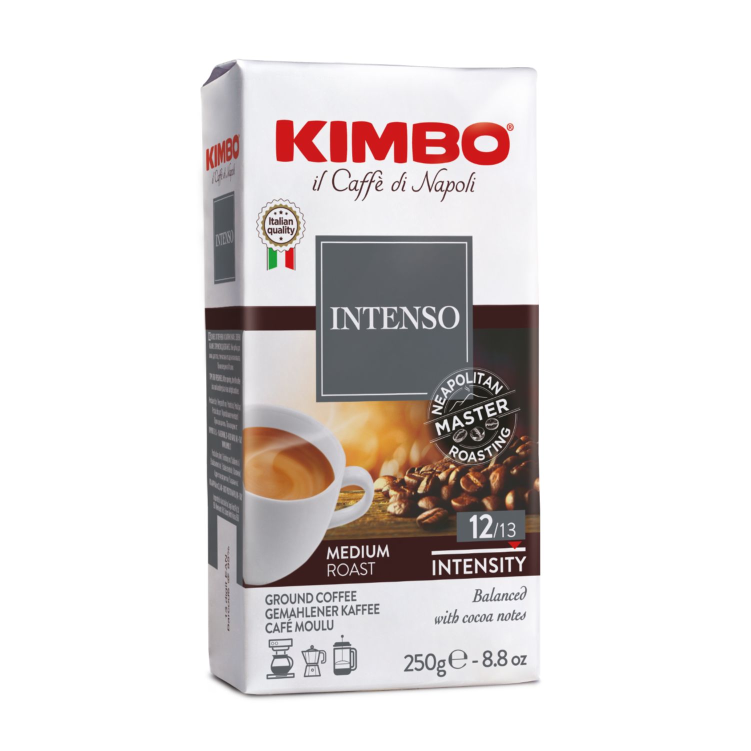 Кимбо, Мляно кафе вакуум Арома интенсо, 250гр