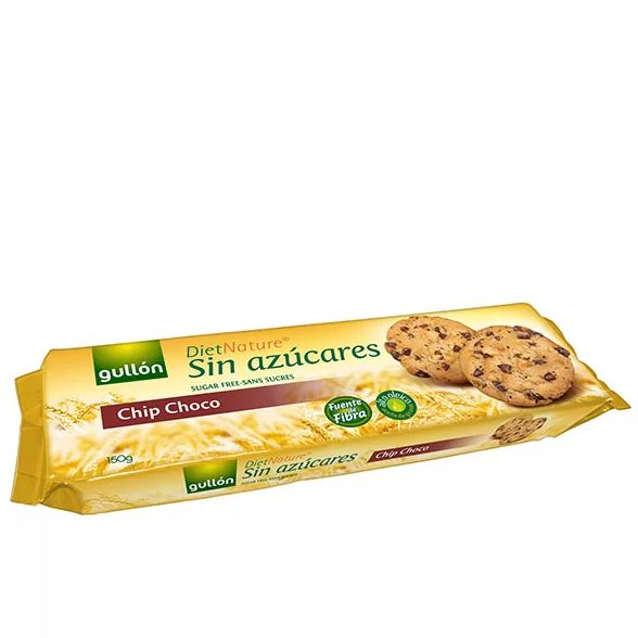 Gullon, Бисквити Шоко чип без захар, 150гр