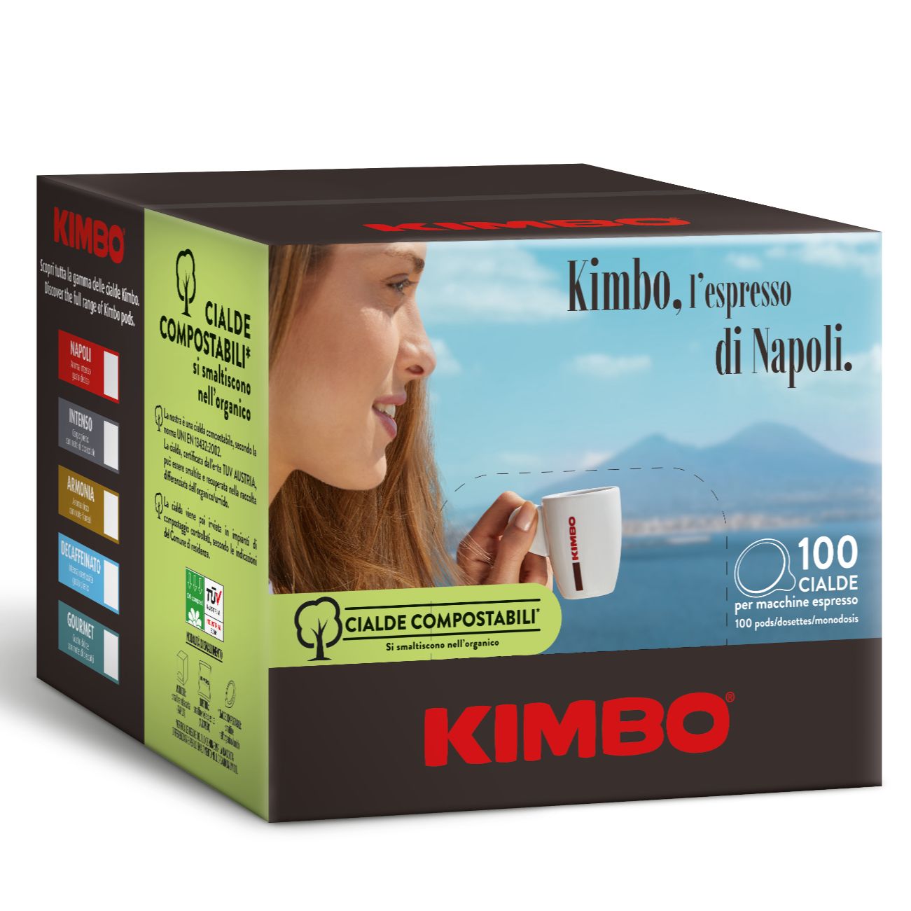 Кимбо, Хартиени кафе дози Без кофеин, 100бр_2