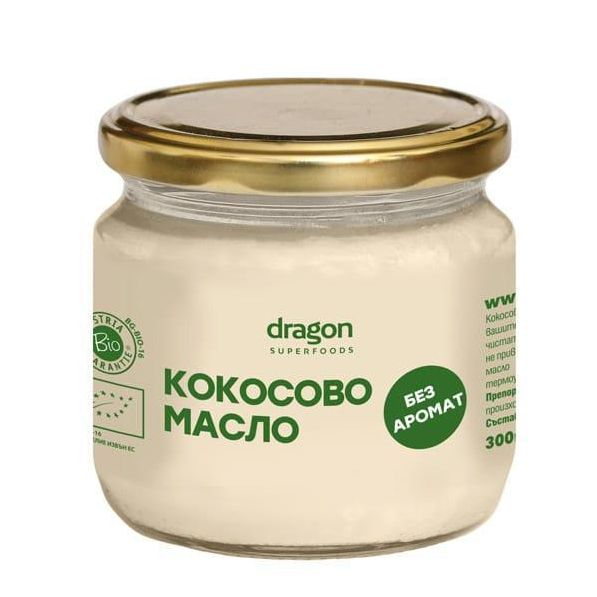 Dragon Superfoods, Био Кокосово масло без аромат, 300мл